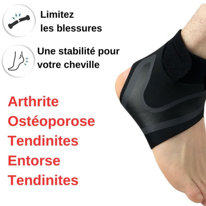 Chevillère de maintien pour entorse, tendinite, arthrite - VersatimsChevillère de maintien pour entorse, tendinite, arthriteVersatimsfitness