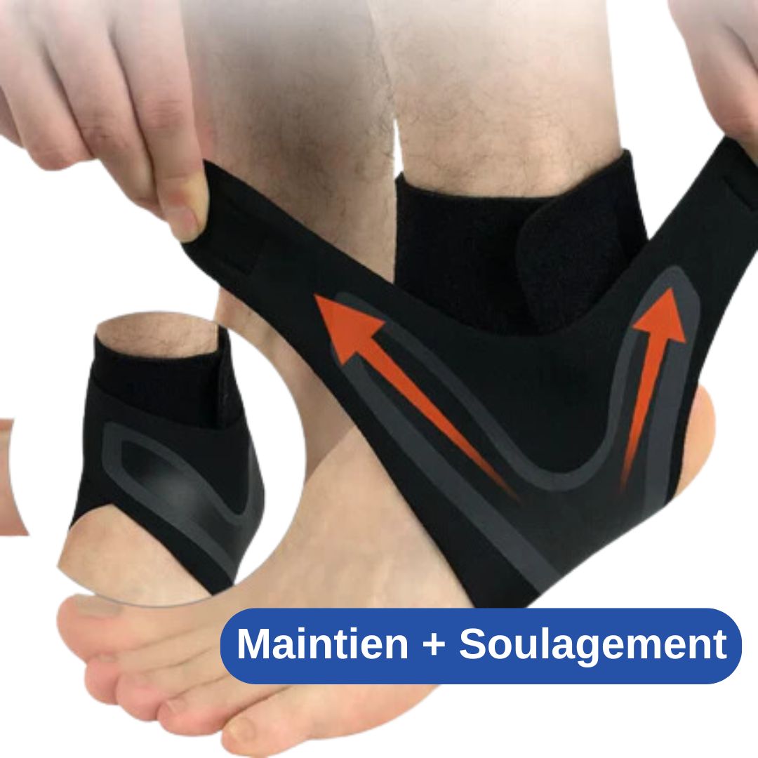 Chevillère de maintien pour entorse, tendinite, arthrite - VersatimsChevillère de maintien pour entorse, tendinite, arthriteVersatimsfitness