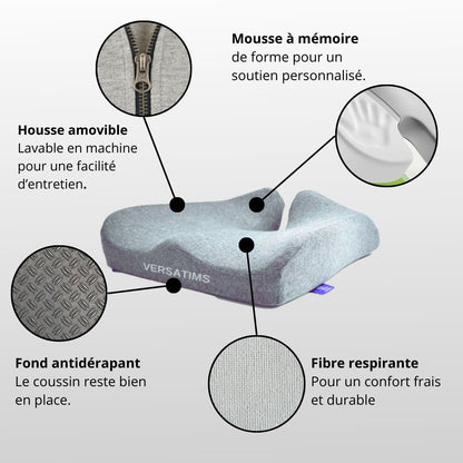 Coussin Lombaire Anti - Sciatique Couss'R™ - VersatimsCoussin Lombaire Anti - Sciatique Couss'R™Versatims