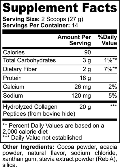 Grass - Fed Collagen Peptides Powder (Chocolate) - VersatimsGrass - Fed Collagen Peptides Powder (Chocolate)VersatimsProteins & Blends