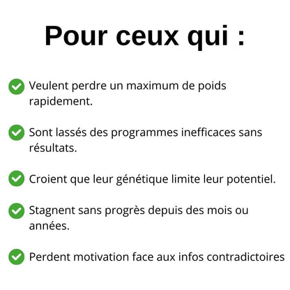 Le programme de perte de poids - programme musculation H - F - VersatimsLe programme de perte de poids - programme musculation H - FVersatims