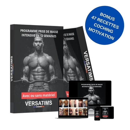 Le programme prise de masse - programme musculation homme - VersatimsLe programme prise de masse - programme musculation hommeVersatims