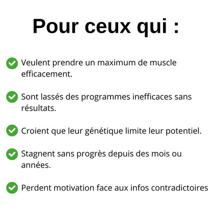 Le programme prise de masse - programme musculation homme - VersatimsLe programme prise de masse - programme musculation hommeVersatims